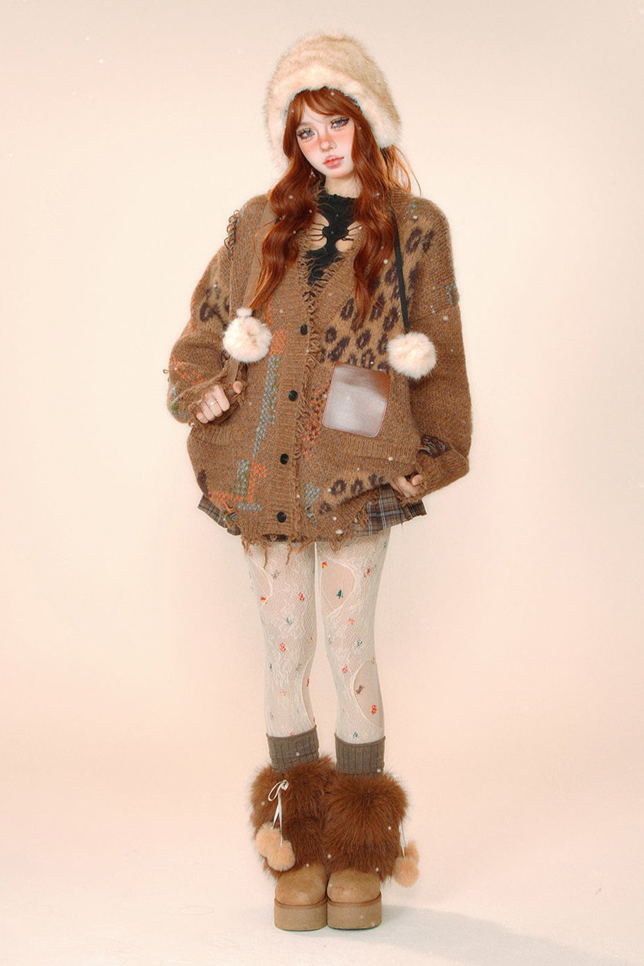 Leopard Printrose Patchwork Workwater Water Jacket