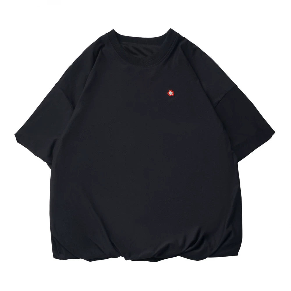 t-shirt oversize con logo mela
