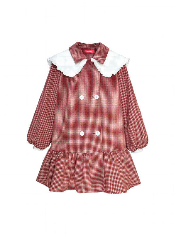 French Retro College Style Wool Jacket