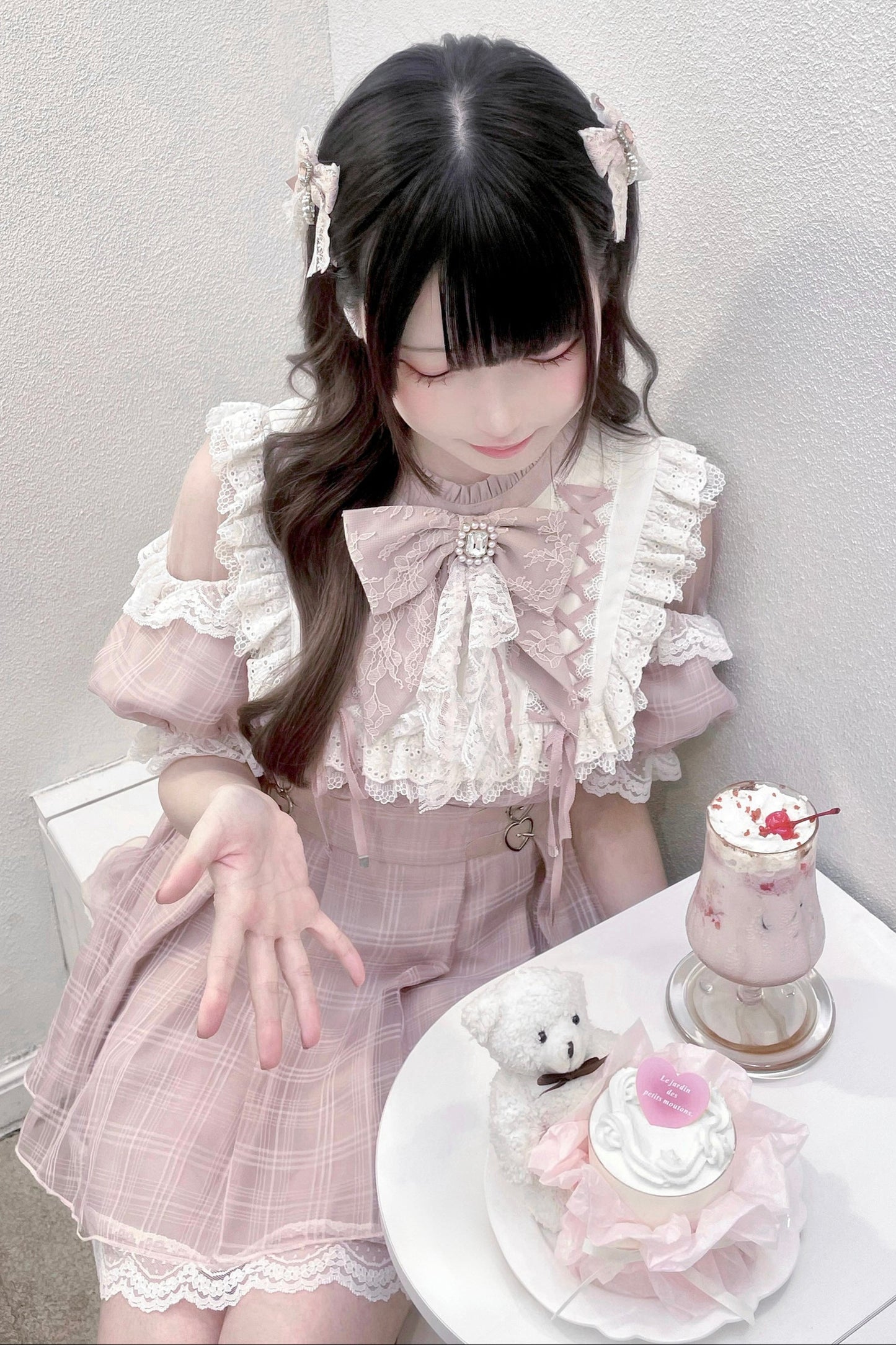 【予約商品】スイートチェック量産型ワンピース