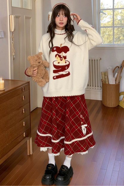 レトロガーリーチェックスカート