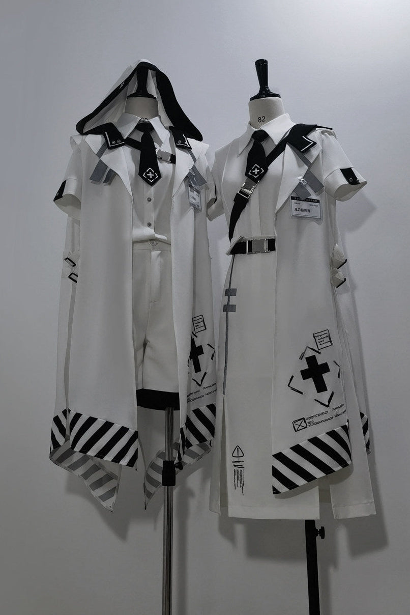 Virtual Military Cool Handsome Shirt Short Pants Cape Set