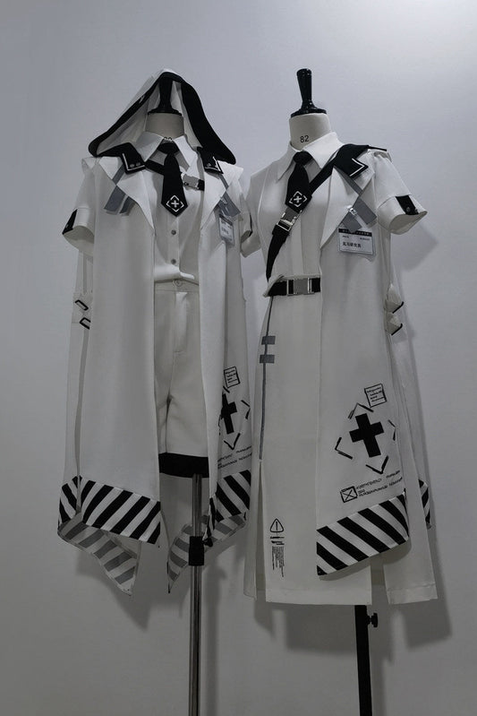 Military-Style Hemd mit Kurze Hose und Umhang Set