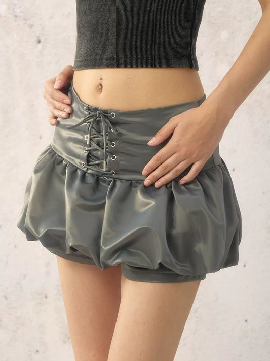 Mess Studio American Hottie Skirt Lace Polarized Bud Skirt Design Sense Low Waist Slim Short Skirt Woman