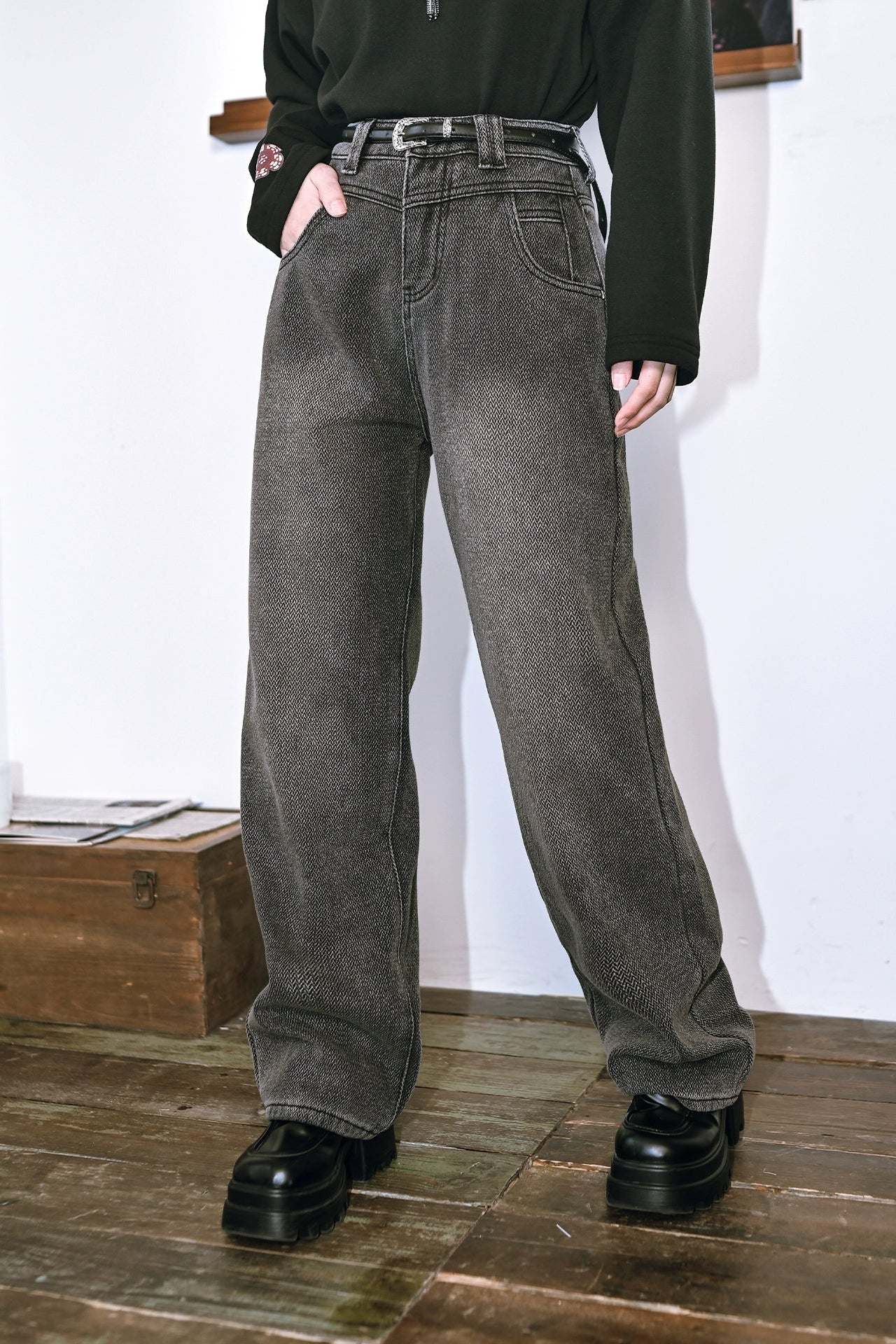 モードスターフリースライナードジーンズ