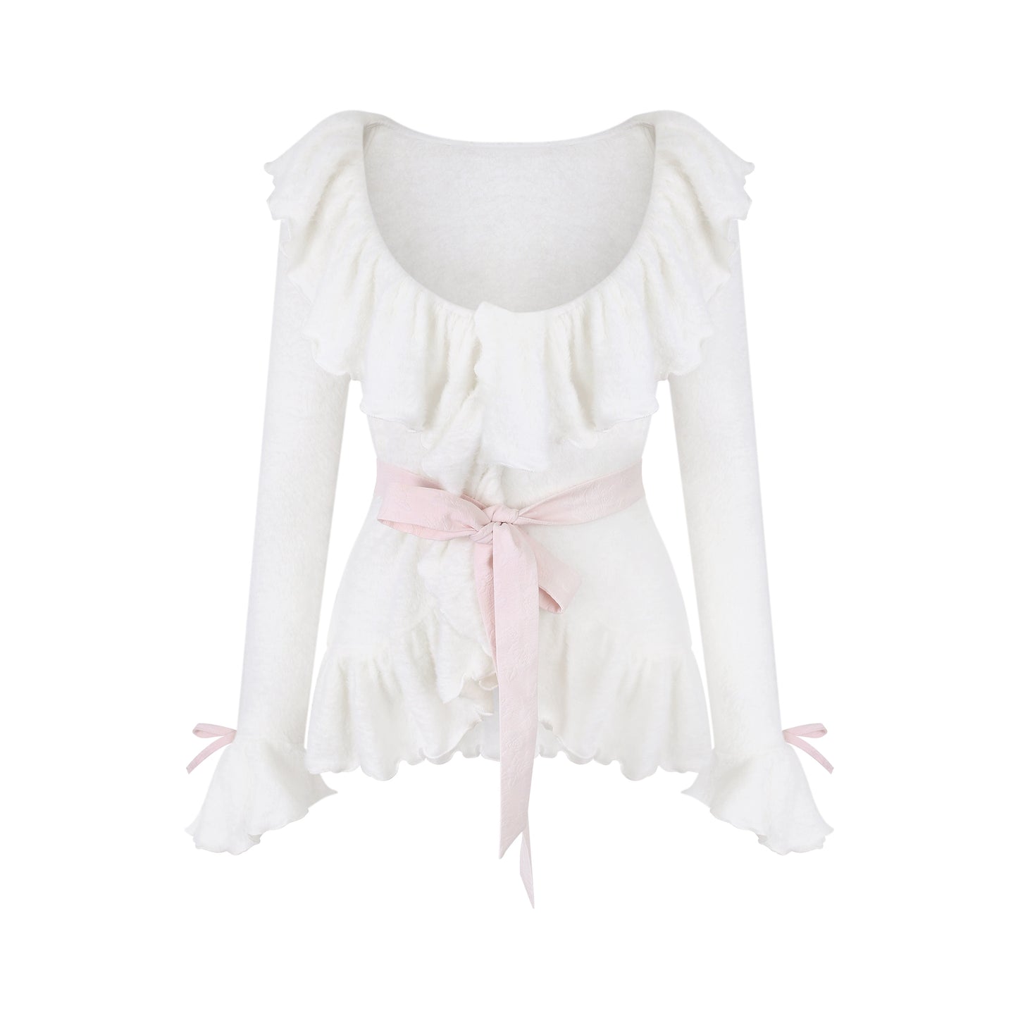 エーデルプラッシュジャケット +ニットサスペンダー +スカート