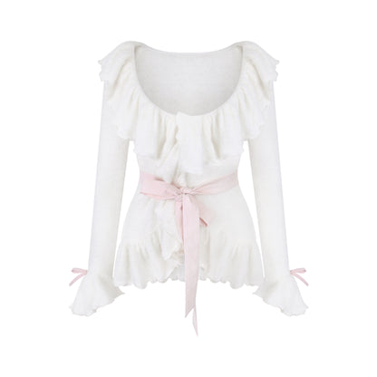 エーデルプラッシュジャケット +ニットサスペンダー +スカート