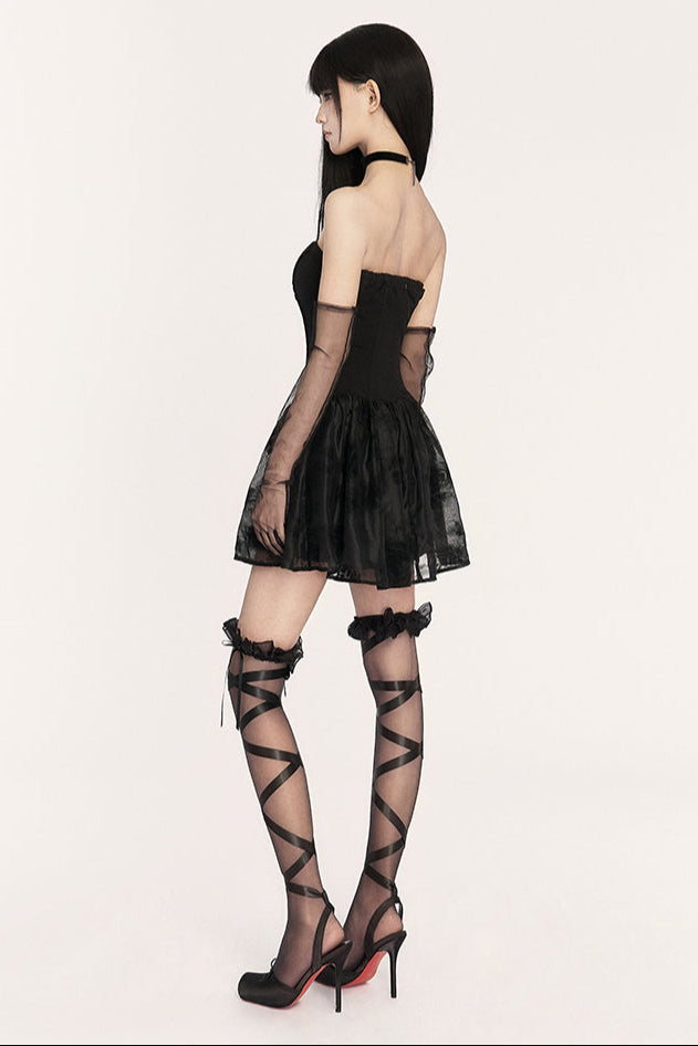 Gothic-Meerjungfrau-Modekleid