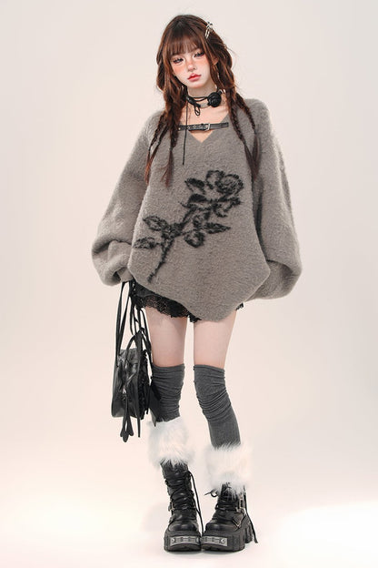 Black Rose Buynex Rim Sweater