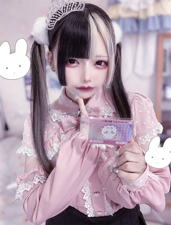 Mass-produced sheer open-shoulder design blouse