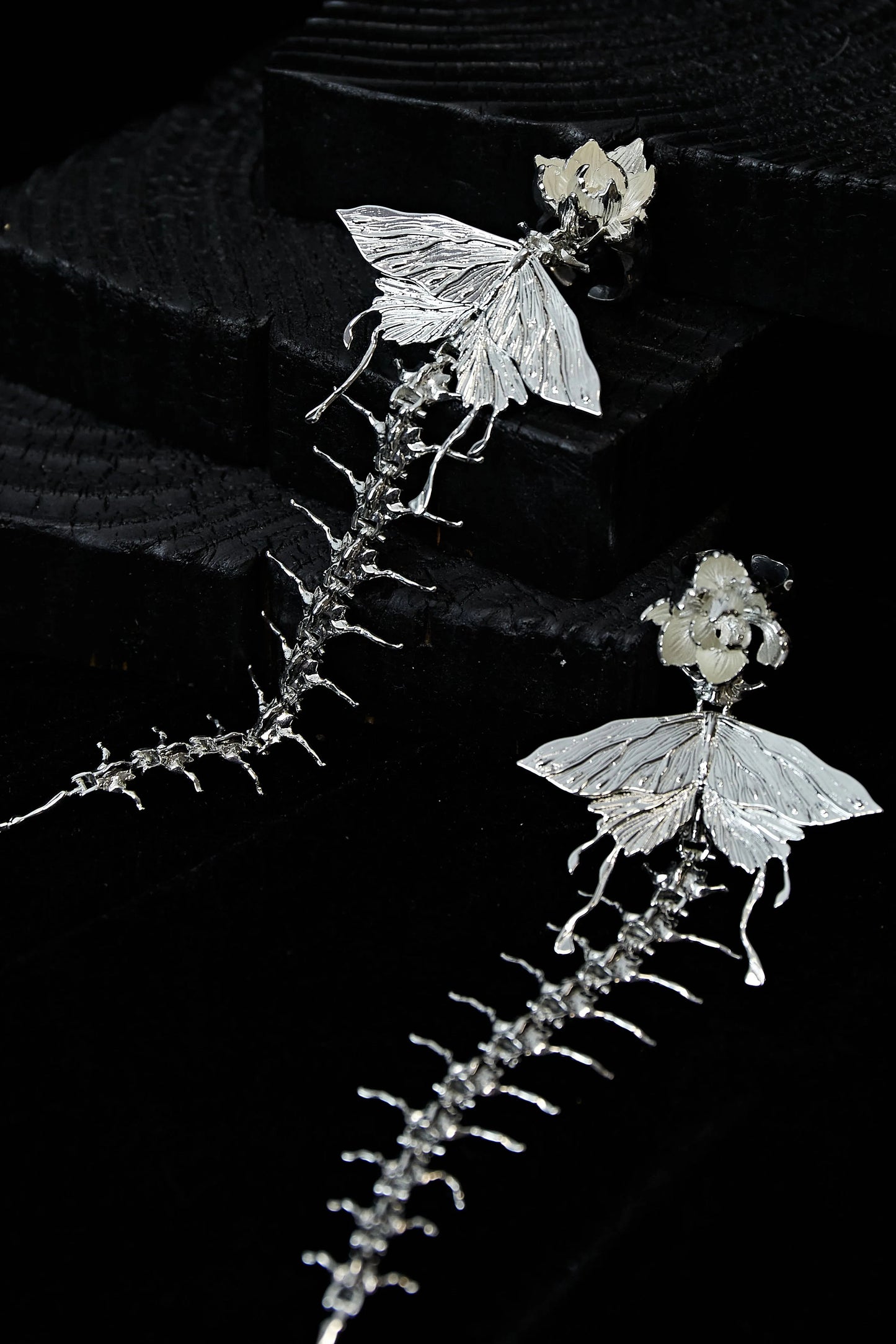 Skeleton Star Ring Silver