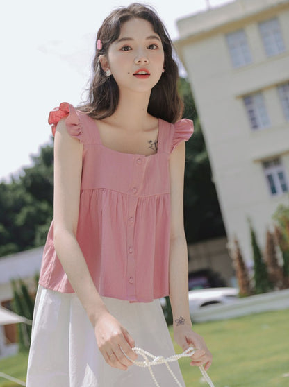 Loose Slim Casual Suspender Flying Sleeveless