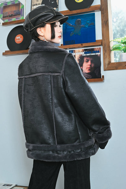 モードレザーファーコート