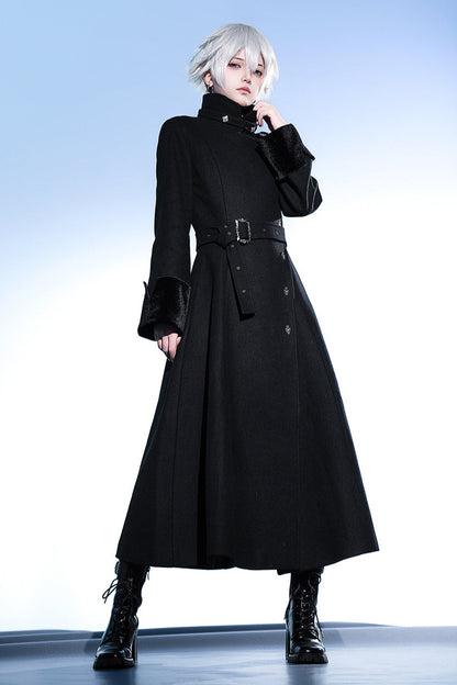 February 22nd reservation deadline] Black Dark High-End Stand-Up Collar Prince Coat