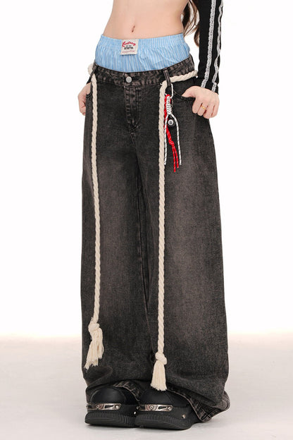 Long Leg Wide Leg Pipe Pants