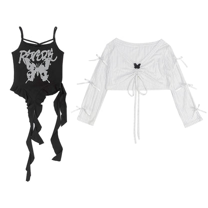 キャットウィッシュトップス+キャミソール