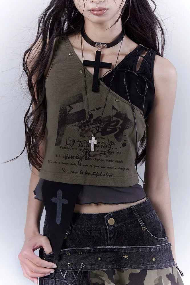 パラレルウェイストランドプリンテッドトップス