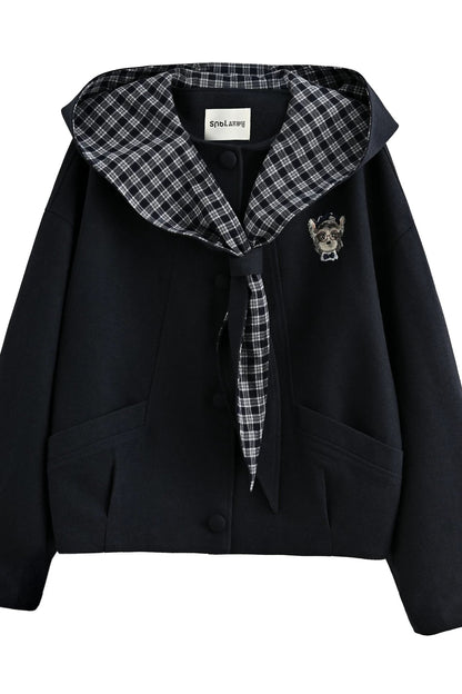 Tribal Patchwork Hooded Jacket