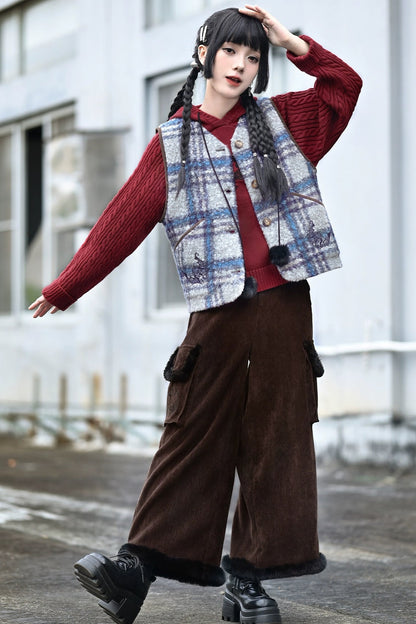 レトロカールイチェックベスト