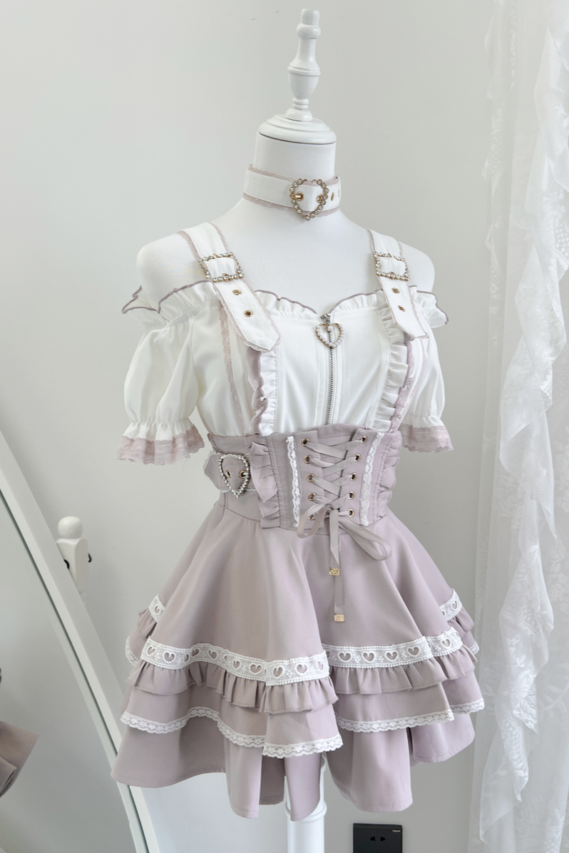 Subculture Heartbeat Top + Flared Skirt