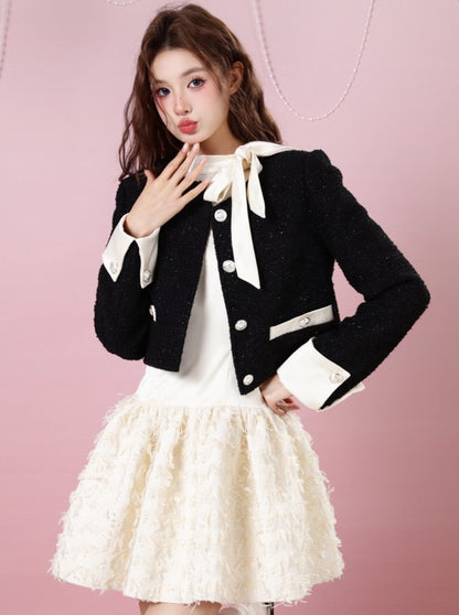 Glitter French Jacket + Tutu Skirt