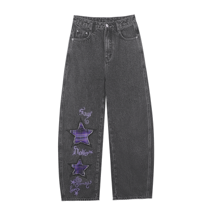 Dark Graffiti Print Top