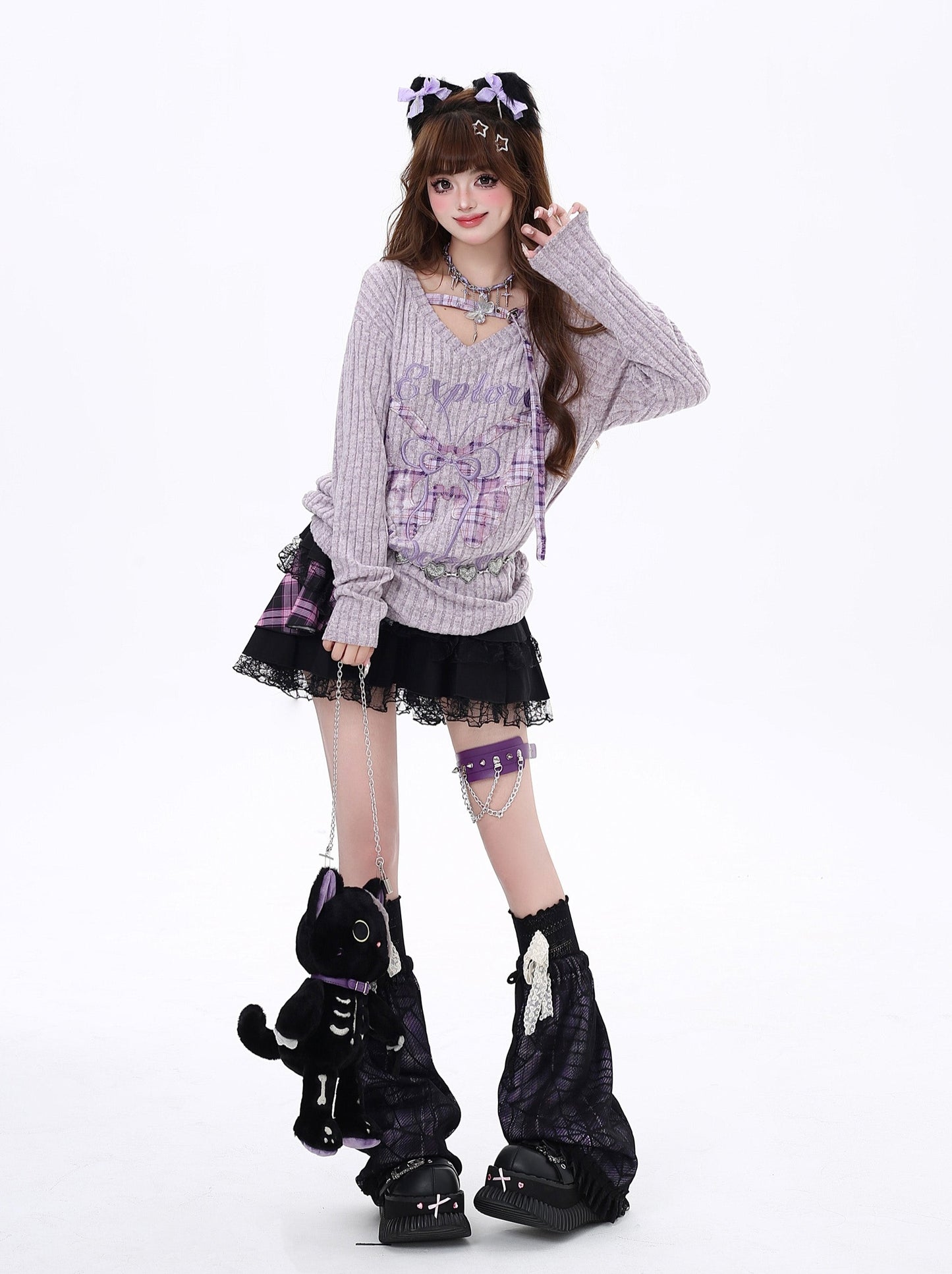 Y2K Design Loose Mesh Top