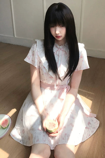 ミスティフローラルレースドレス