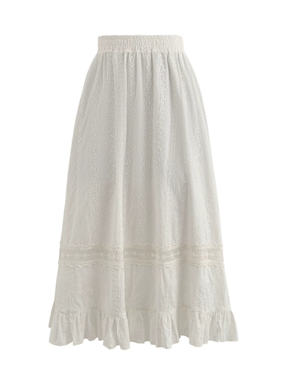 Pure Cotton High Waist Skirt