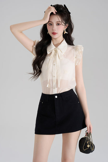 Chic Sheer Sweet Top + Shorts