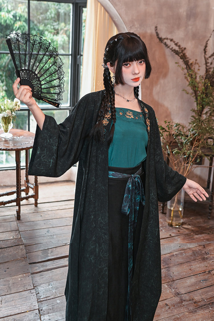 Dark Retro China Sleeveless Piece Setup