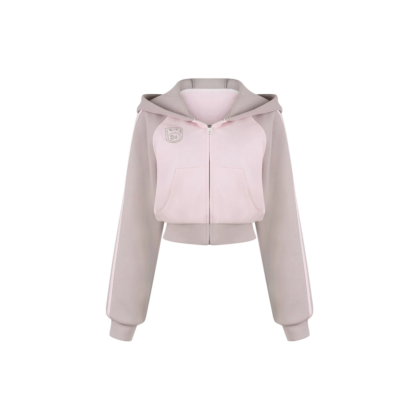 Gray Pink Sweetheart Jacket + Shorts