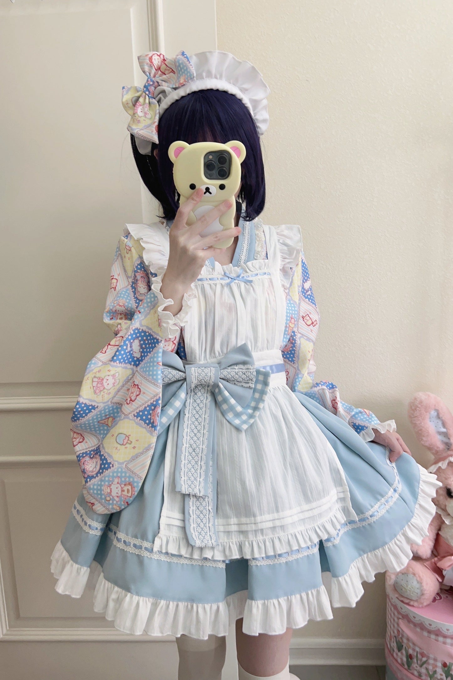 Retro Maid Cafe Japanese Lolita Set