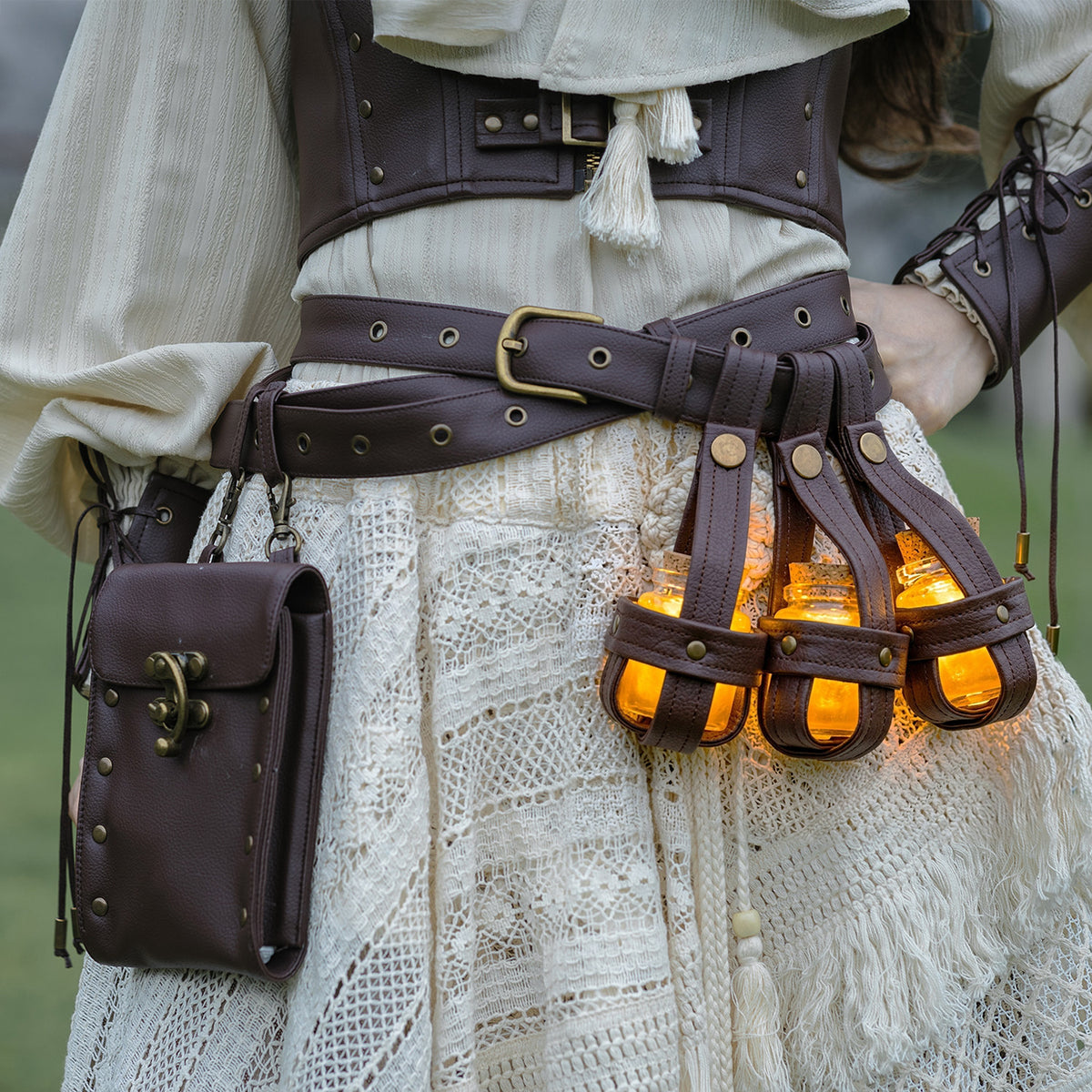 Steampunk Multi-Layer Waist Bag