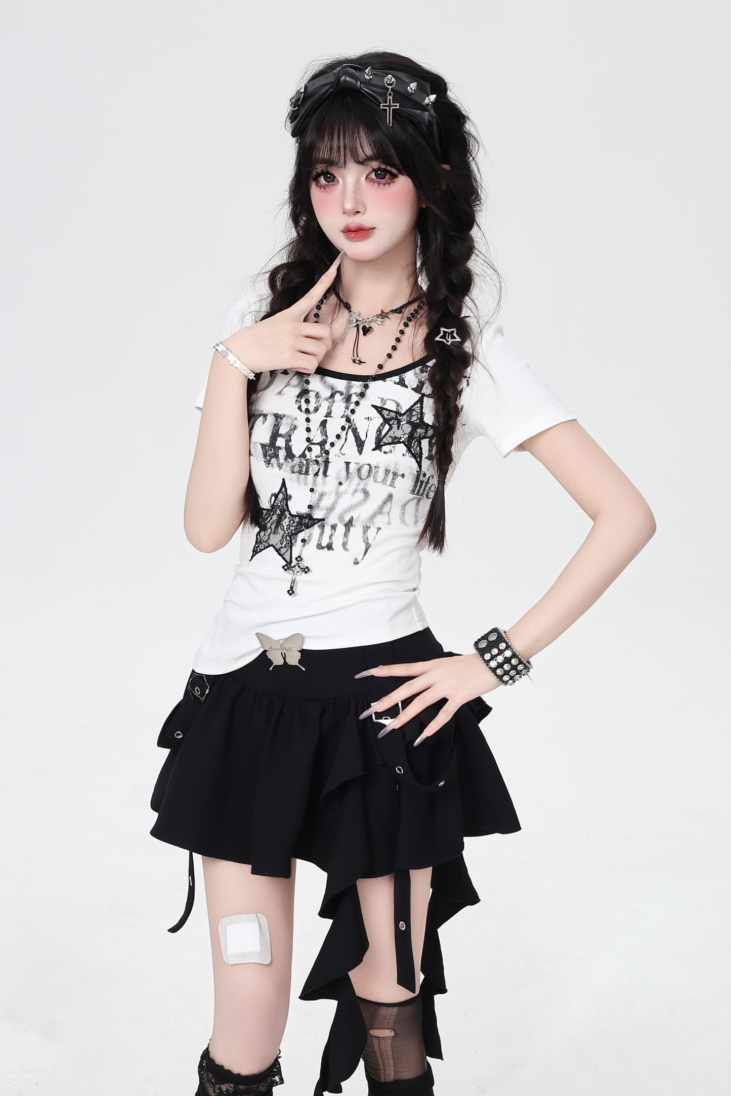 Spicy Butterfly Corset Mini Skirt