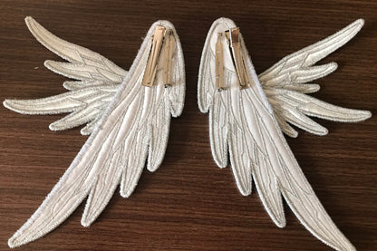 天使の羽刺繍シャツカラー