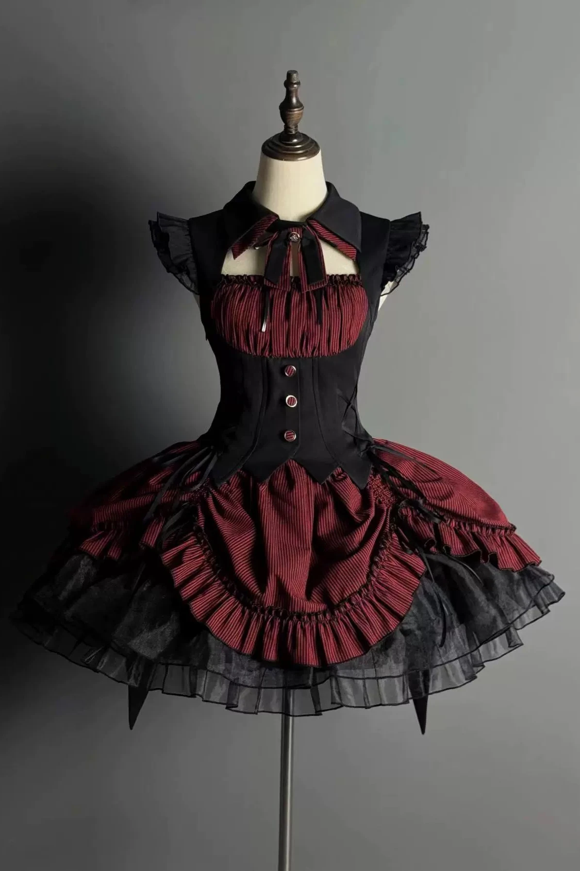 [Vorbestellschluss 8. Mai] Schmales ärmelloses Halloween-Gothic-Kleid im Zaubertrank-Stil
