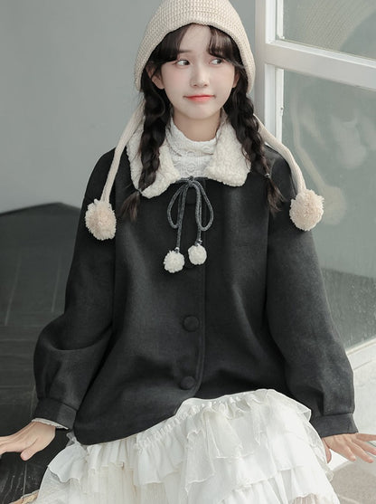 Sweet Fur Wool Coat