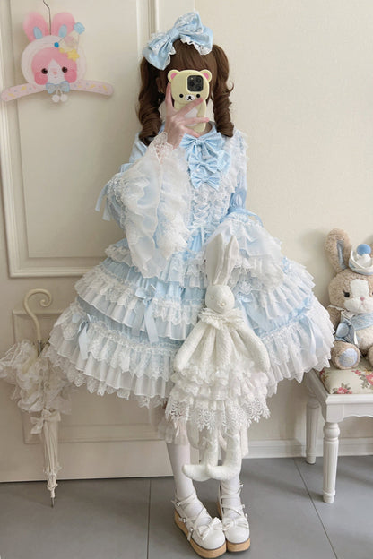 【予約商品】レースティアードロリータドレス