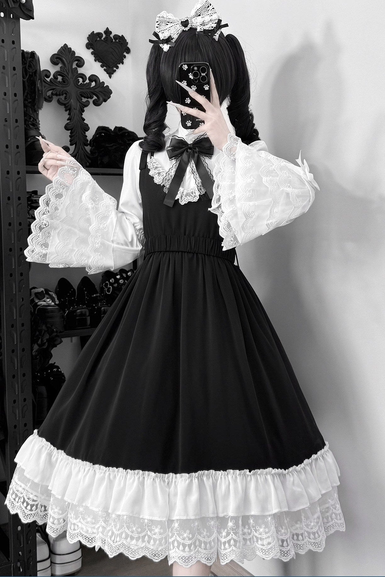 Moonlight Mermaid Lace Shirt and Dress Set-Up
