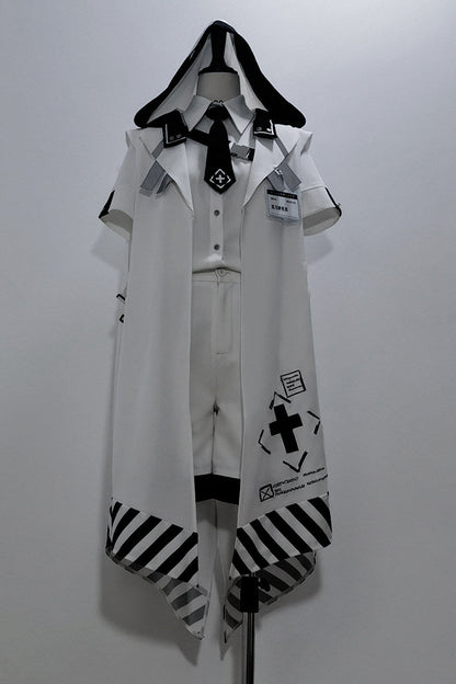 Virtual Military Cool Handsome Shirt Short Pants Cape Set