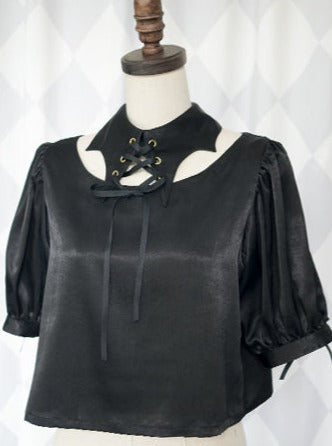 ジェムストーンサテンタイショートシャツ