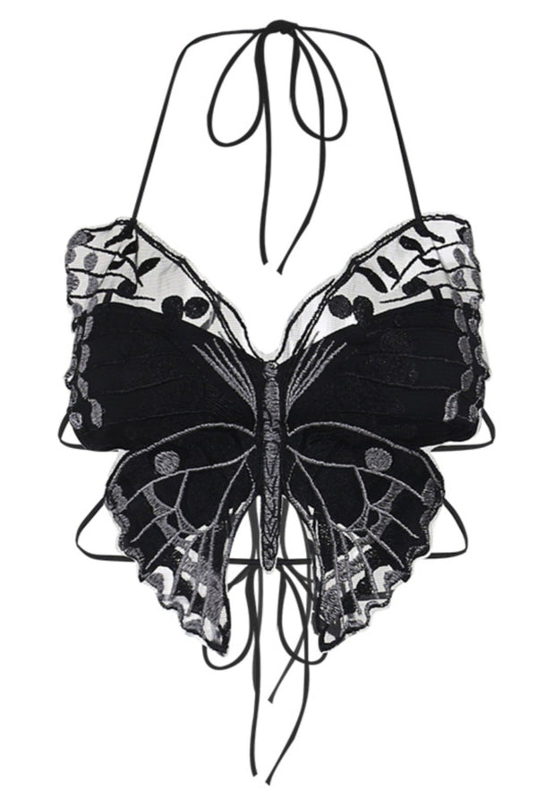Gothic Butterfly Butterfly Tops
