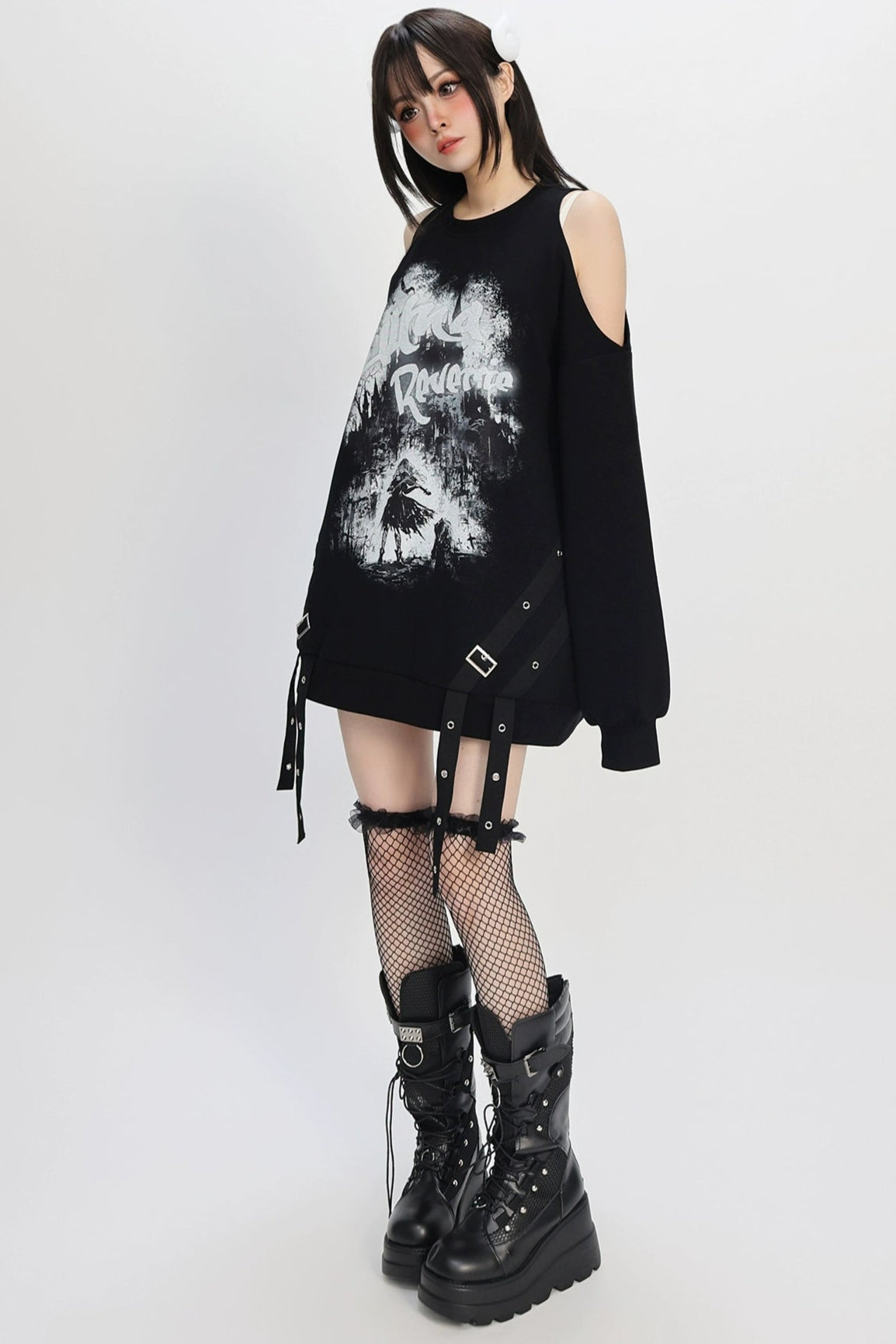 オフショルダールーズベルトトップス