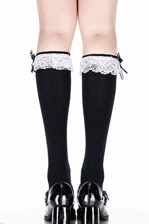 ロリータレースミッドカーフソックス