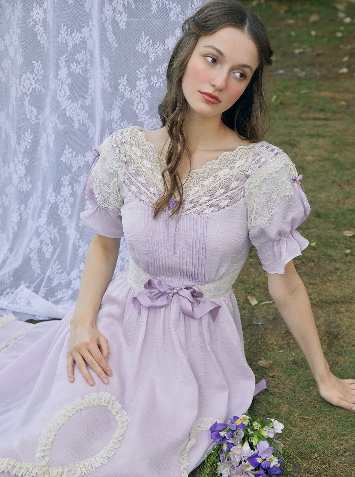 Purple Frill Princess Dress