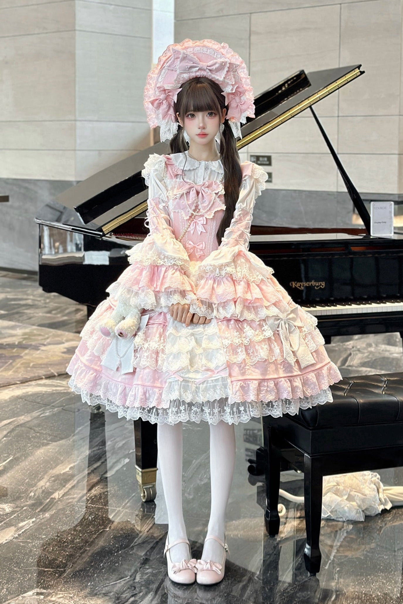 【予約商品】ピーチラビットアンティークドールゴージャスロリータドレスセットアップ