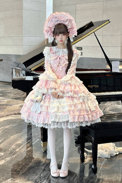 【予約商品】ピーチラビットアンティークドールゴージャスロリータドレスセットアップ