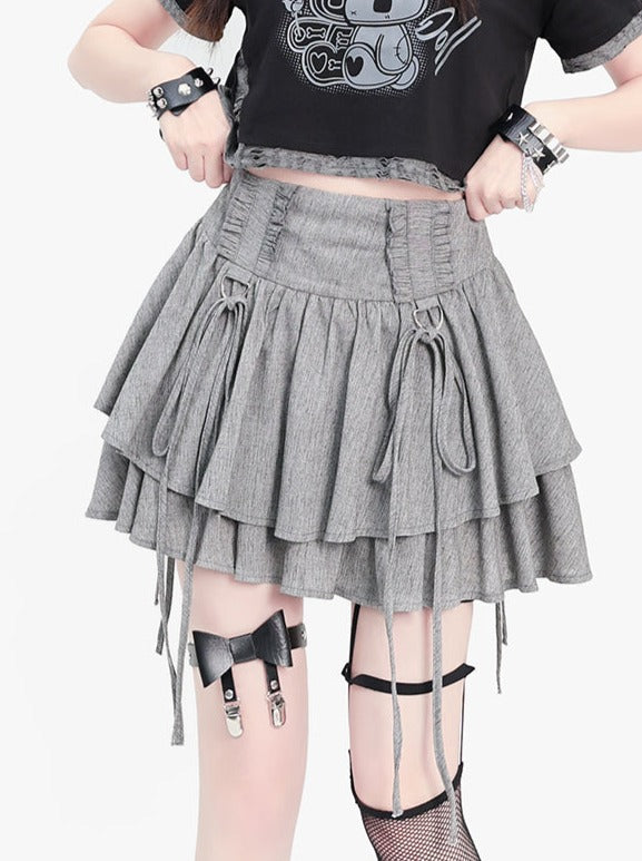 Millennial Punk Skirt Ruffle Skirt