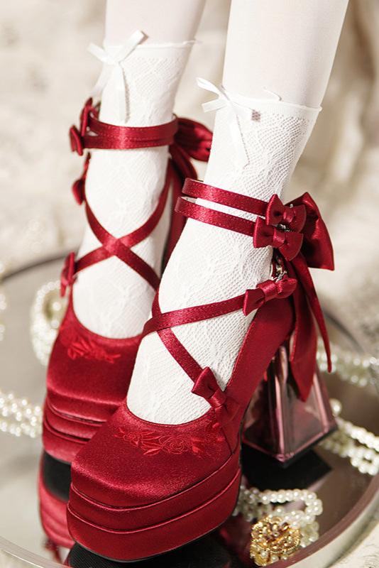 グラスフラワーエレガントハイヒール